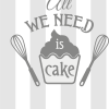 Vinilo cocina All you need is cake FB